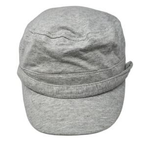 Aldo Army Cap Gray S Fitted 100% Cotton Heather Plain Cadet Casual Travel Hat